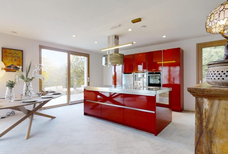 Villa contemporaine entièrement équipée avec 5 chambres, jacuzzi et terrasses à louer à Veigy-Foncenex, proche de Genève